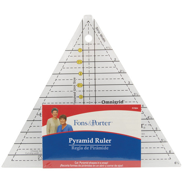 Fons & Porter Pyramid Ruler-1" to 6"