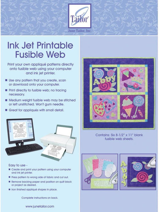 Ink Jet Printable Fusible Web-8-1/2"X11" 6/Pkg