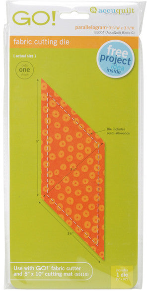 GO! Fabric Cutting Dies-Parallelogram 3-3/4"X3-1/2