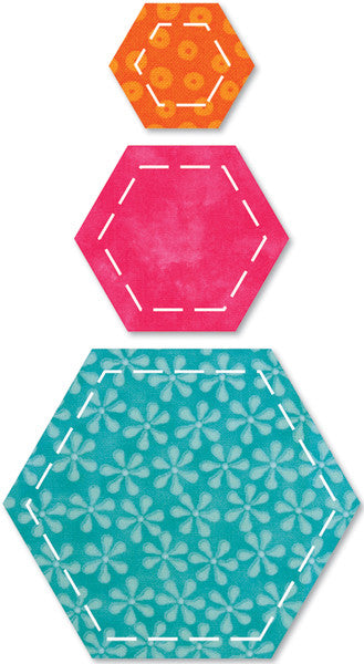 GO! Fabric Cutting Dies-Hexagons