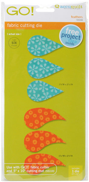 GO! Fabric Cutting Dies-Feathers