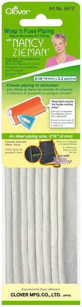 Wrap 'n Fuse With Nancy Zieman Piping 3/16"X2.2 Ya