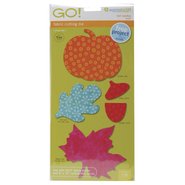 GO! Fabric Cutting Dies-Fall Medley