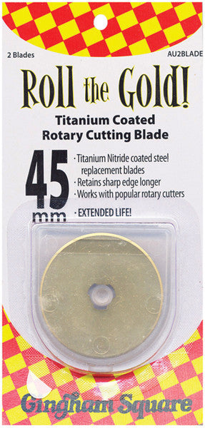 Roll The Gold! Titanium Coated Rotary Cutting Blad