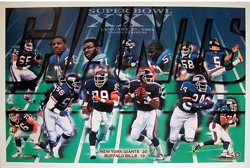 New York Giants SB25 25x37 Poster