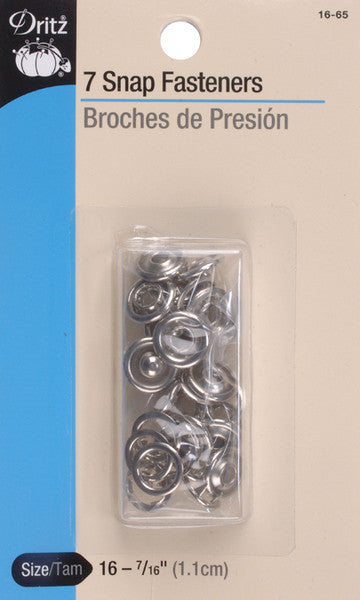 Gripper Snaps 7/16" 7/Pkg-Nickel