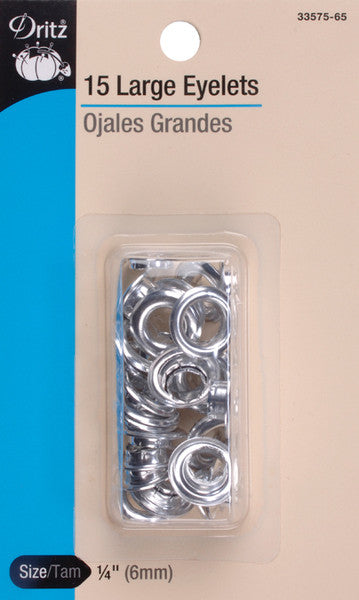 Eyelet Refills 1/4" 15/Pkg-Nickel