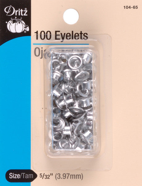 Eyelets 5/32" 100/Pkg-Nickel