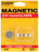 Magnetic Clasps 3/4" Round 2/Pkg-Gold
