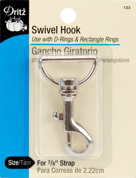 Swivel Hook For 7/8" Strap-Nickel