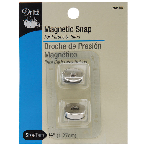 Round Magnetic Snaps 1/2"-Nickel