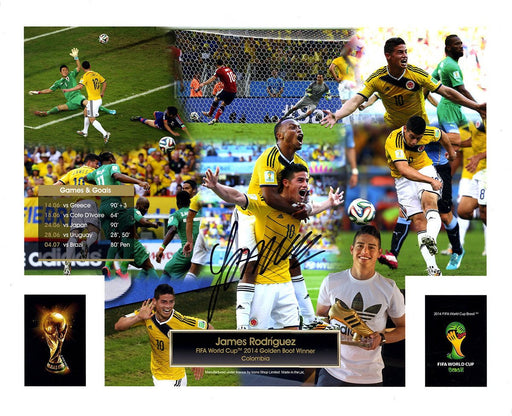 James Rodriguez Signed FIFA 2014 World Cup Golden Boot Winner 16x20 Photo " ( Icons Auth & Third Party Holo)