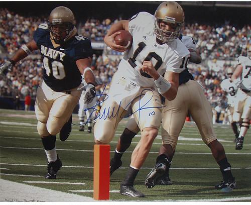 Brady Quinn Notre Dame Rushing TD 16x20 Photo