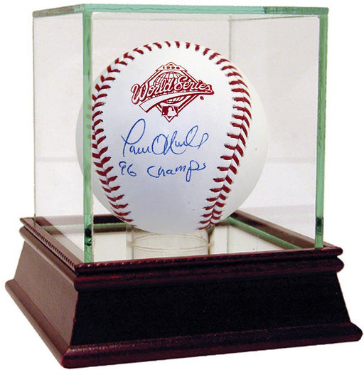 Paul ONeill Signed 1996 World Series Baseball w/ 96 Champs Insc