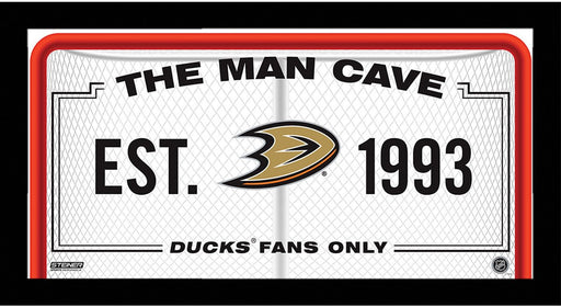 Anaheim Ducks Man Cave Sign 6x12 Framed Photo