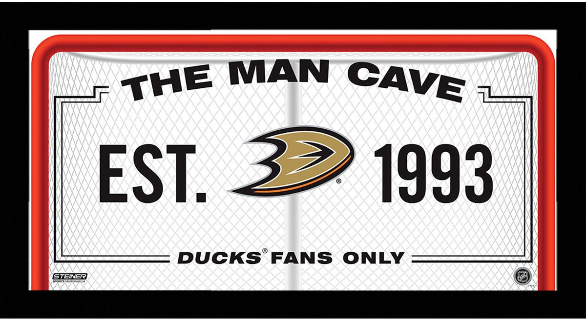 Anaheim Ducks Man Cave Sign 6x12 Framed Photo