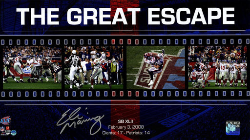 Eli Manning Signed Giants "The Great Escape" Filmstrip 10x20 Collage