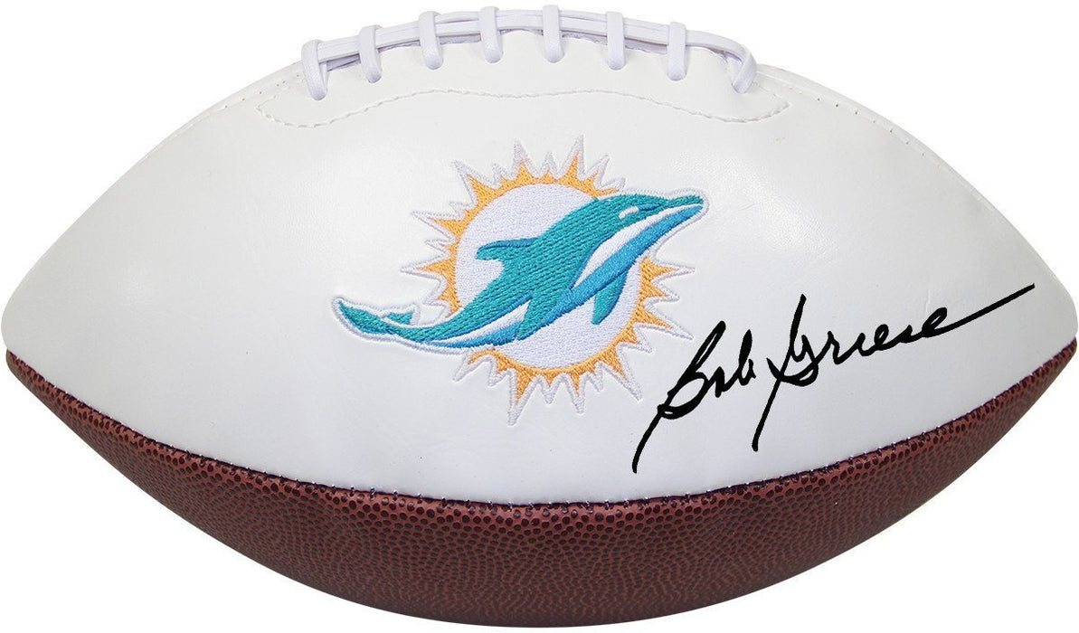 Bob Griese Signed Miami Dolphins Throwback White Panel Football