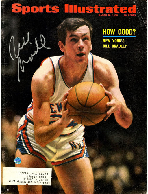 Bill Bradley Signed 3/18/68 Sports Illustrated Magazine