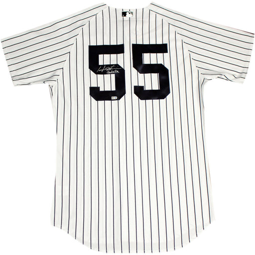 Hideki Matsui Signed New York Yankees Pinstripe Jersey Signed On Back w/ Godzilla” insc (MLB Auth)