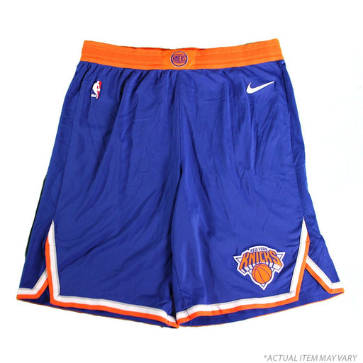 Frank Ntilikina New York Knicks Game Used #11 Blue Game Shorts  (XL)