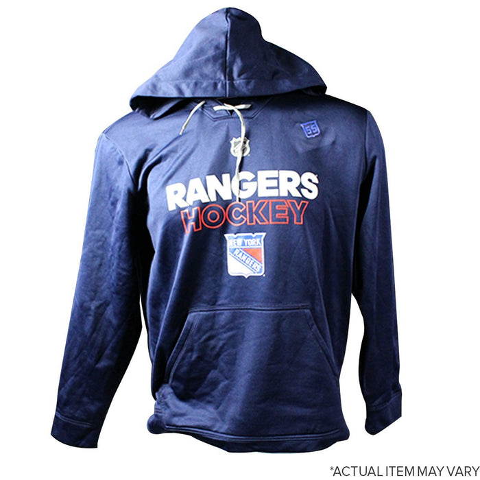 Nick Holden #55 New York Rangers Worn Navy Blue Adidas Hoodie (L)
