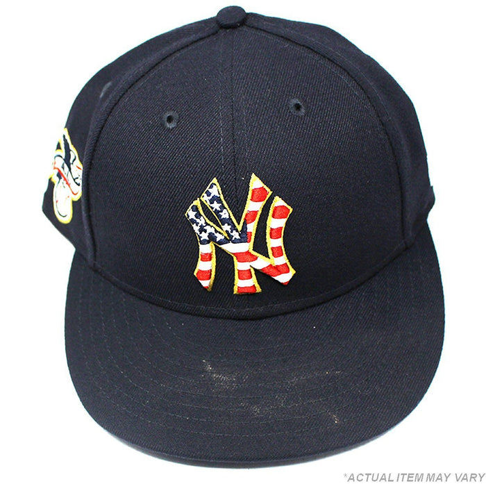 Mike Harkey New York Yankees 2018 Home Team Issued #60 4th of July Day Hat (7/4/2018) (JC052564)