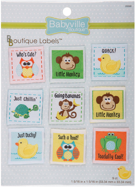 Babyville Boutique Labels, Gender Neutral Designs