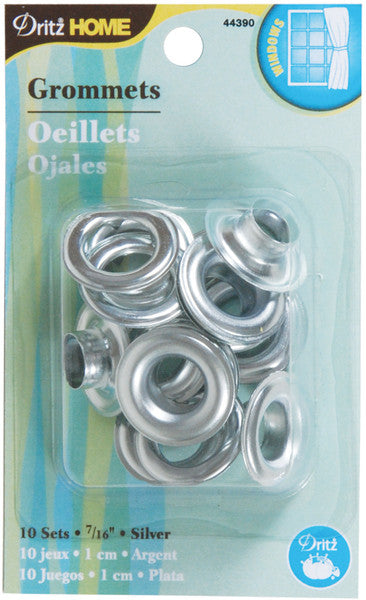 Silver 7/16-Inch Grommets, 10-Pack