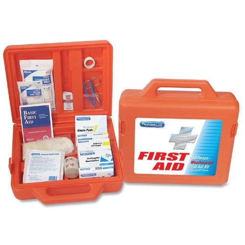 Acme United Corporation First Aid Kit,For 50 People,13"x12-3/4"x4-1/4",179 Pieces,OE