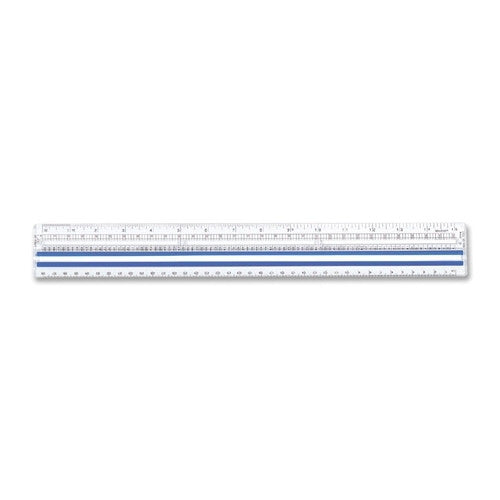 Acme United Corporation Computer Ruler, Center Magnifies,15" Long, Acrylic