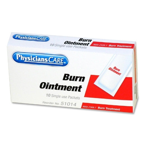 Acme United Corporation Burn Cream Ointment, 0.1 Gram Tube, 10/BX