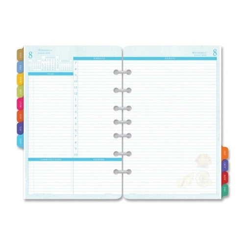 Desk Calendar Refill, 12-Month, Jan-Dec, 5-1/2"x8-1/2"