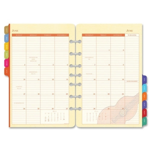 Calendar Refill, Flavia, Jan-Dec, 8-1/2"x5-1/2"