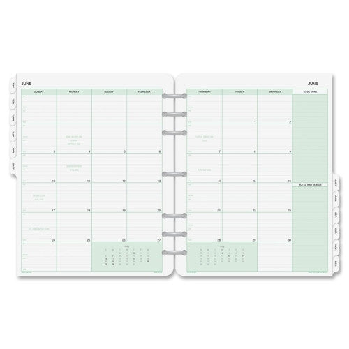 Calendar Refill, Jan.-Dec., Folio, 8-1/2"x11"