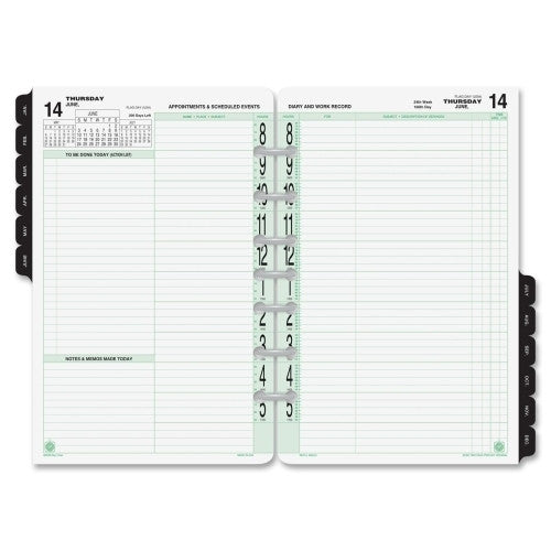 Calendar Refill, Jan-Dec, Desk Size, 8-1/2"x5-1/2"