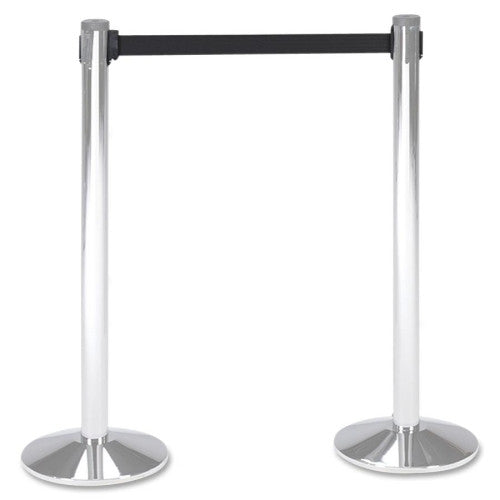 Tatco Stanchion Posts, Box 1 of 2, 40"H, 2/Box, Chrome