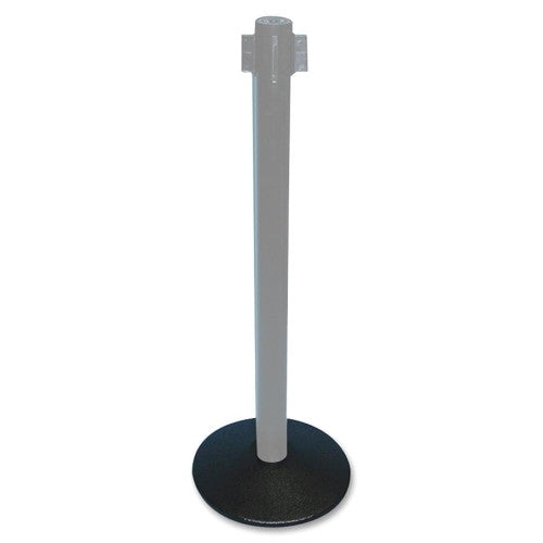 Tatco Stanchion Flat Bases, Box 2 of 2, 14"Diameter, 2/Box, Black