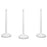 Tatco Plastic Stanchions, 14"x14"x39", 6/BX, White