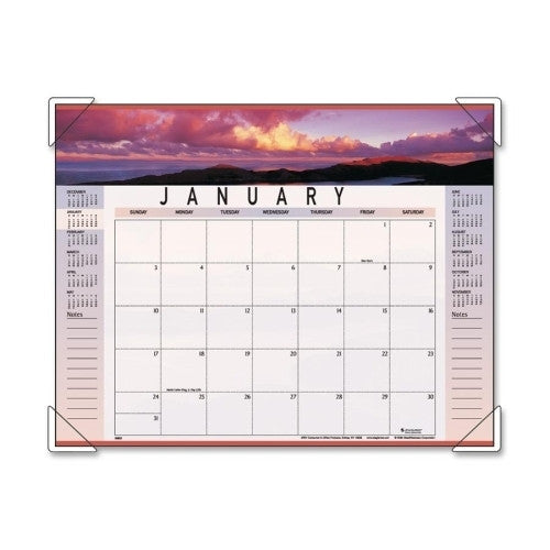 At-A-Glance Monthly Desk Calendar, 12 Months Jan-Dec, 22"x17", Landscape