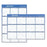 At-A-Glance Erasable Wall Cal,w/ Black/Red Pen,2-Sided,32"x48",Blue