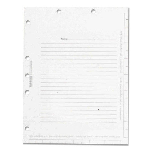 Tabbies Indexed Divider Sheet, 10-Tab Sheets, 100 Tabs/PK, White