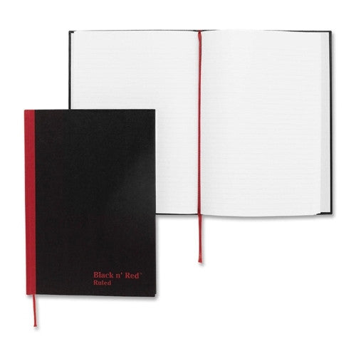 Black n' Red/John Dickinson Casebound Notebook,Ruled,24 lb,96 Sheets,8-1/4"x5-7/8",BK/RD