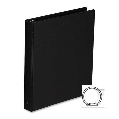 Sparco Products 3-Ring Binder, 1" Capacity, 8-1/2"x5-1/2", Black