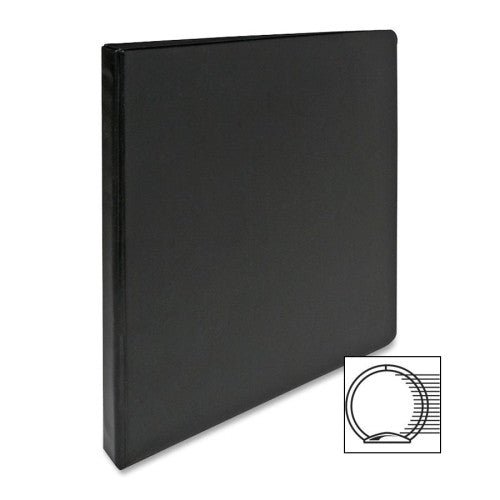 Sparco Products 3-Ring Binder, 1/2" Capacity, 11"x8-1/2", Black