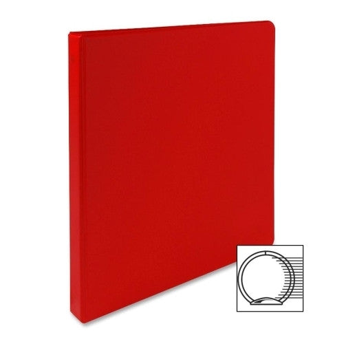 Sparco Products 3-Ring Binder, 1/2" Capacity, 11"x8-1/2", Red