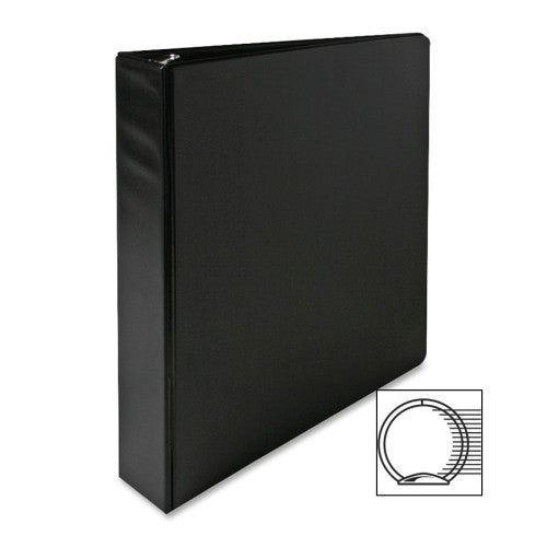 Sparco Products 3-Ring Binder, 1-1/2" Capacity, 11"x8-1/2", Black