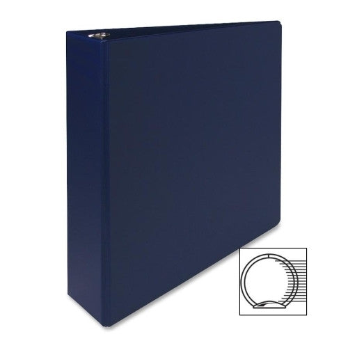 Sparco Products 3-Ring Binder, 2" Capacity,11"x8-1/2", Dark Blue