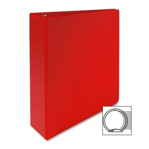 Sparco Products 3-Ring Binder, 2" Capacity, 11"x8-1/2", Red