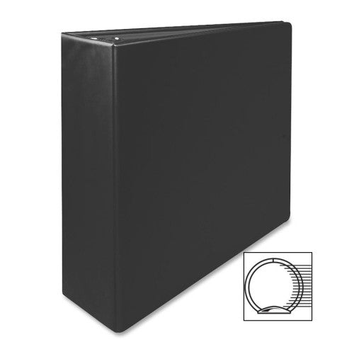 Sparco Products 3 Ring Binder W/Sht Lifters, 3" Capacity, 11"x8-1/2", Black